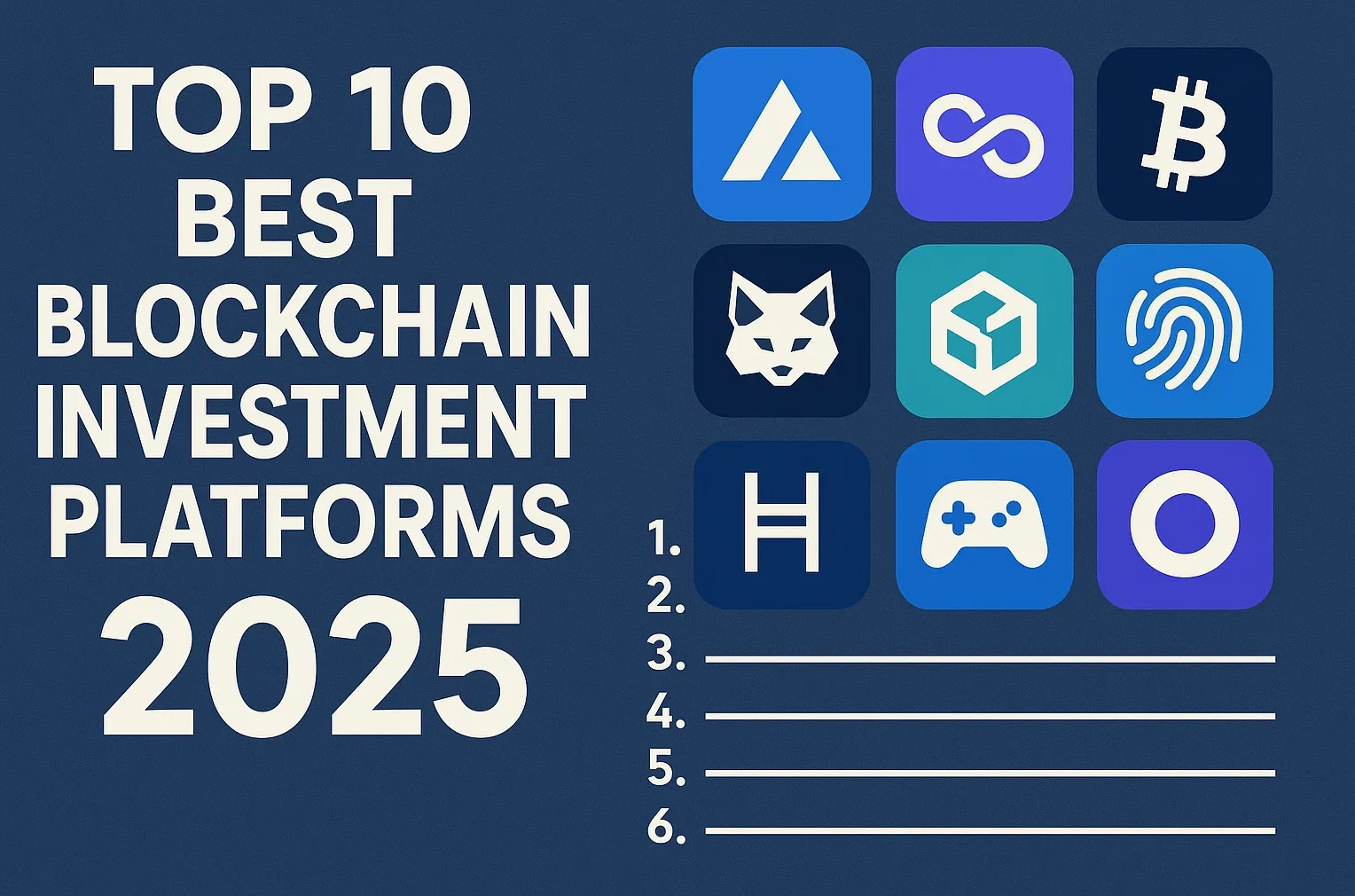 Top 10 Best Blockchain Investment Platforms 2025