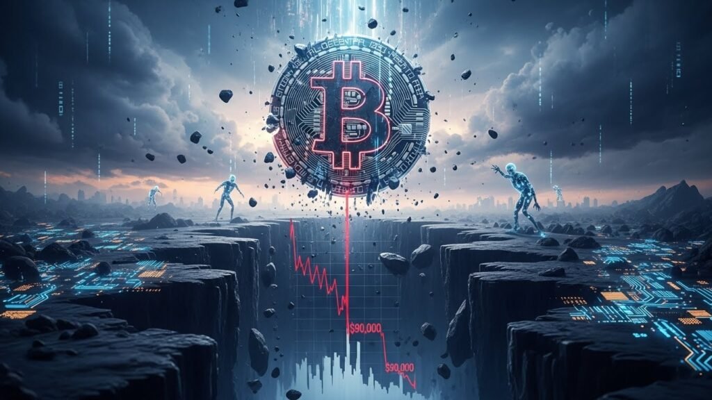Bitcoin Crashes Below $90K AI Fears Tank Crypto Markets