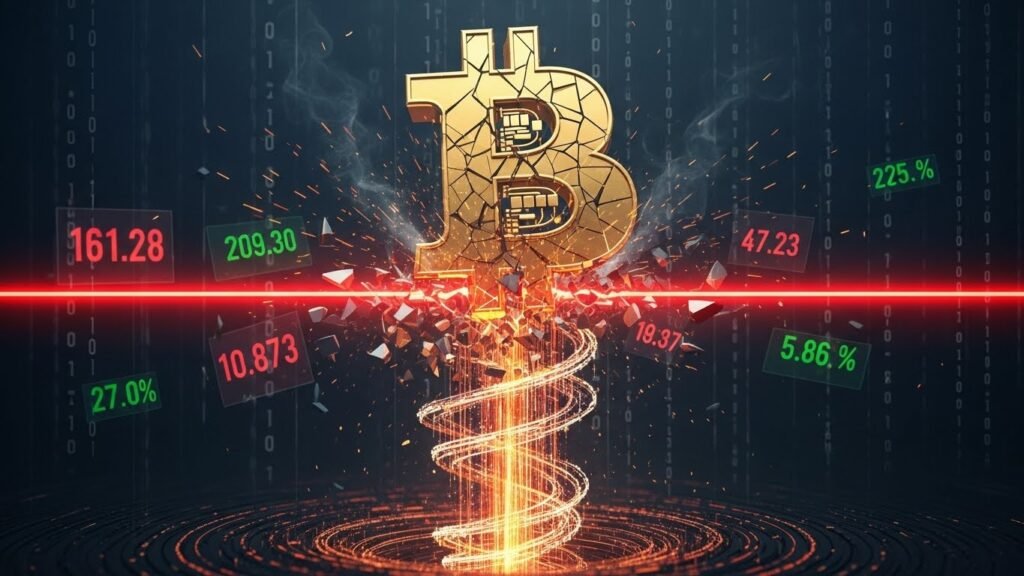 Bitcoin Plunges Below