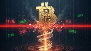 Bitcoin Plunges Below