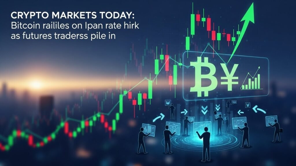 Crypto Markets Today Bitcoin rallies on Japan rate hike as futures traders pile in