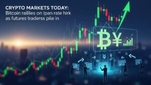 Crypto Markets Today Bitcoin rallies on Japan rate hike as futures traders pile in