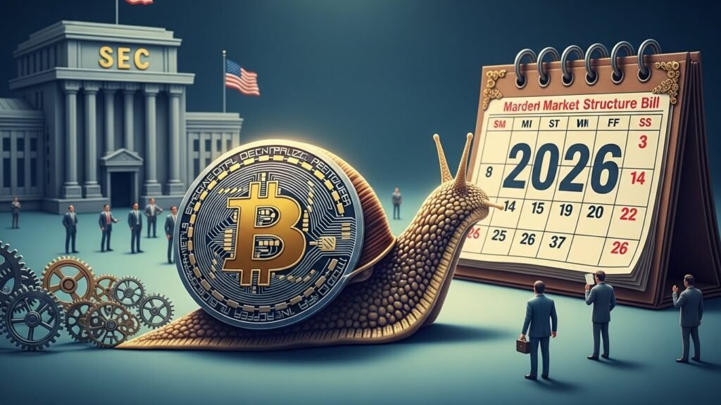 Crypto industry bets on SEC in 2026 as market structure bill slows to a crawl
