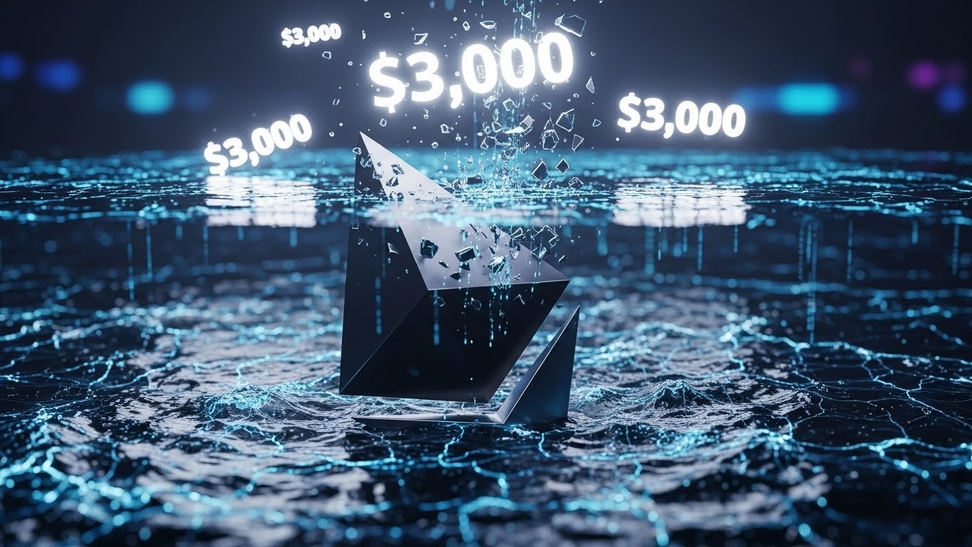 Ethereum Falls Below $3,000