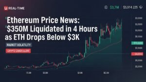 Ethereum Price News $350M Liquidated in 4 Hours as ETH Drops Below $3K