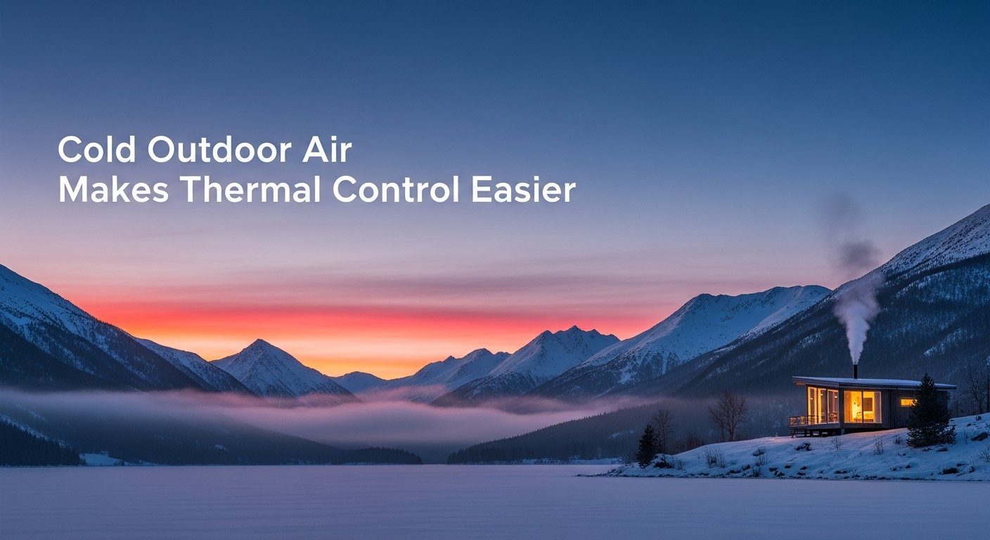 Cold Outdoor Air Makes Thermal Control Easier