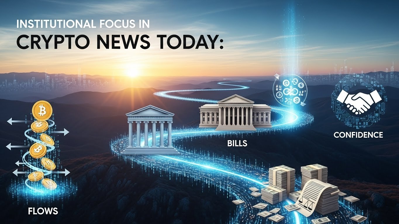 Institutional Focus in Crypto News Today: Flows, Bills, and Confidence