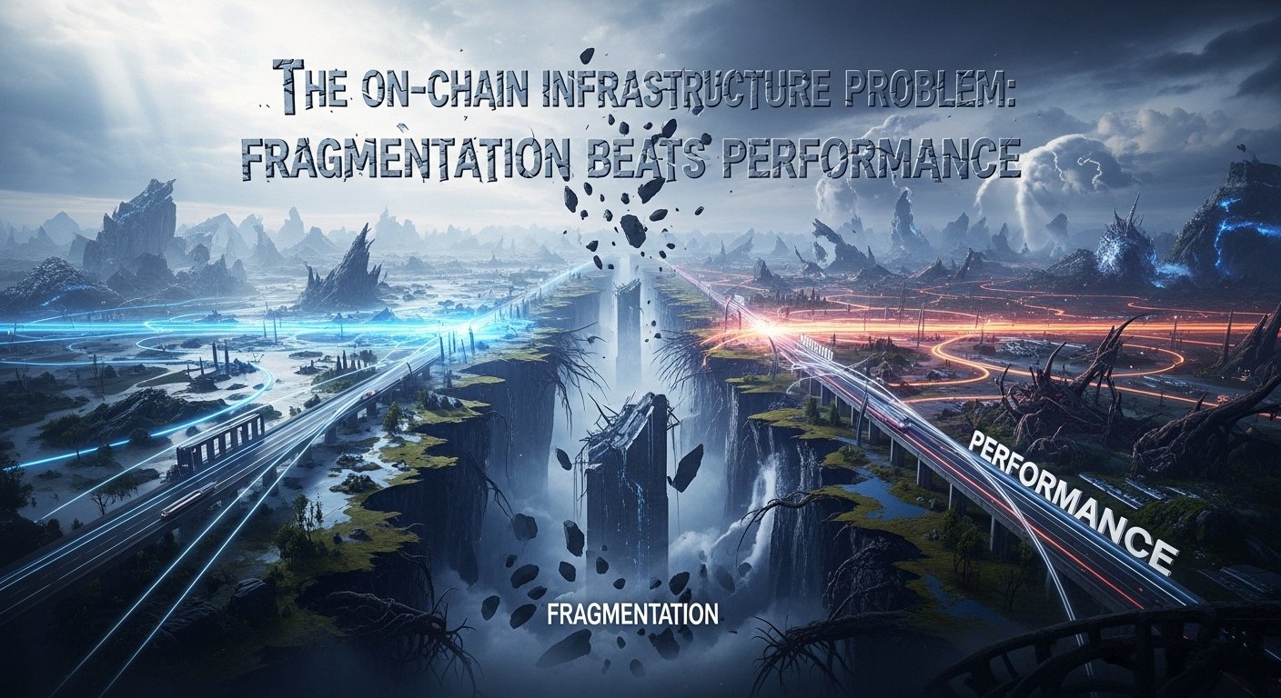 The on-chain infrastructure problem: fragmentation beats performance