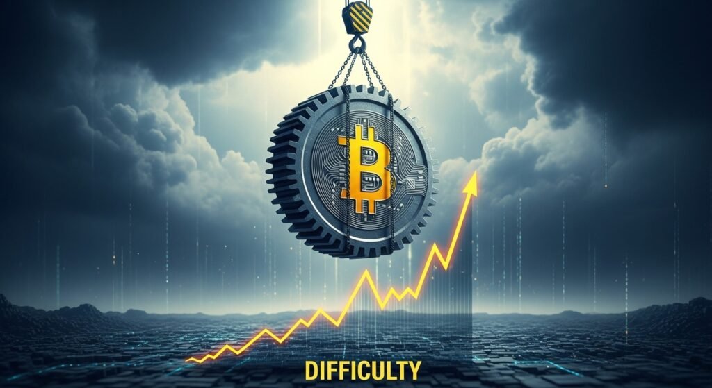 Bitcoin Difficulty Sees Biggest