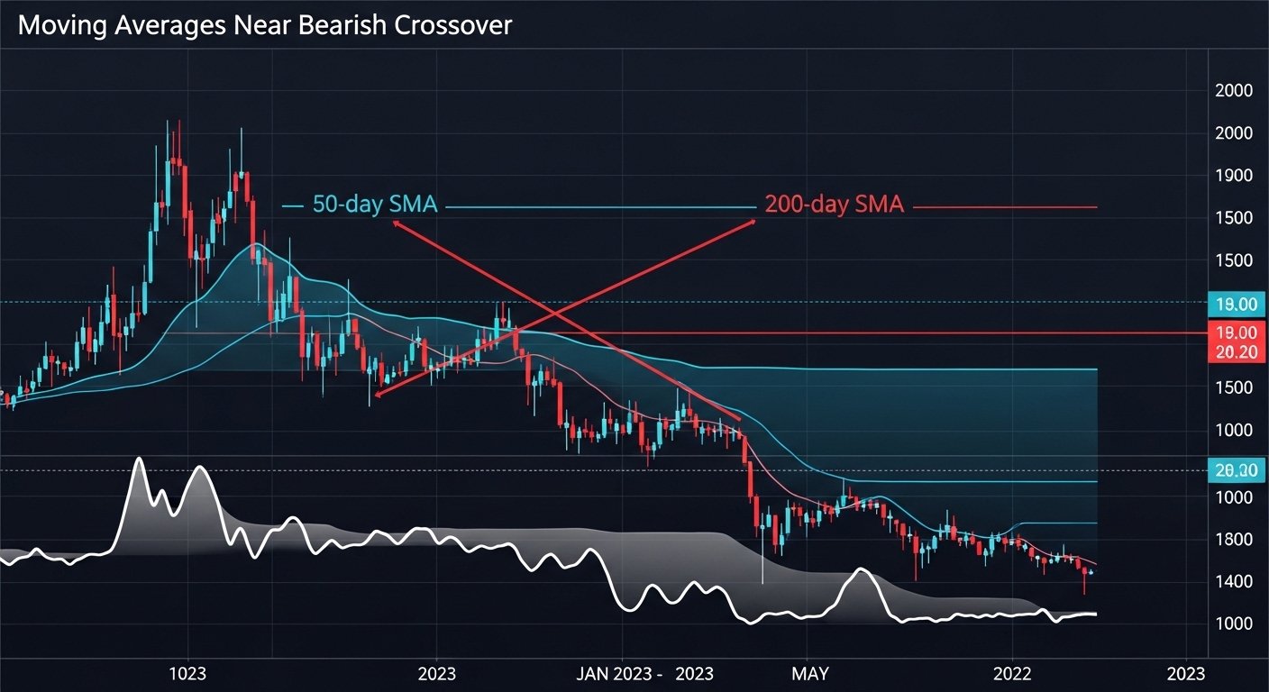 Moving Averages Near Bearish Crossover