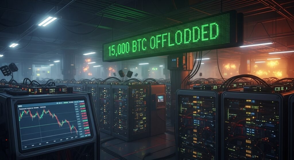 Bitcoin Miners Offload 15K BTC