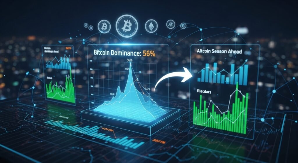 Bitcoin Dominance at 56% Signals for Altcoin Season Ahead