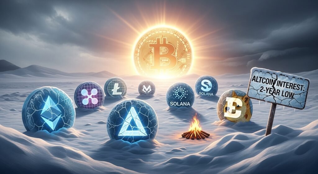 Altcoin Interest Hits 2-Year Low in Bitcoin Season
