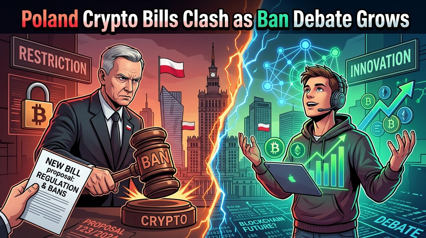 Poland Crypto Bills Clash as Ban Debate Grows