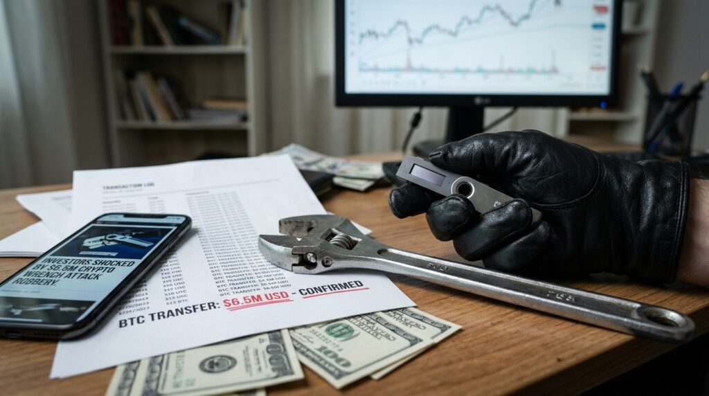 Wrench Attack Case $6.5M Crypto Robbery Shocks Investors